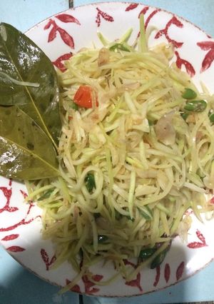 Foto resep Tumis Pepaya Muda Pedas