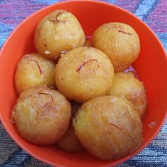 A picture of Suji Gulab Jamun.