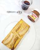 Budín de Banana y Avena con Nutella