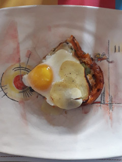 Una foto de Calabaza Rellena con Papas y Huevos