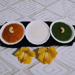 A picture of Tri Colour Dessert.