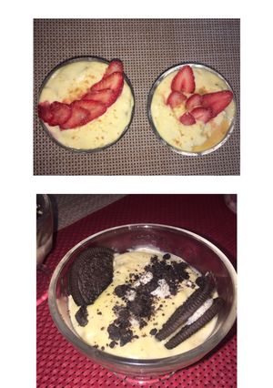 Une photo de Tiramisu fraises rhum passionTiramisu Oreo Nutella