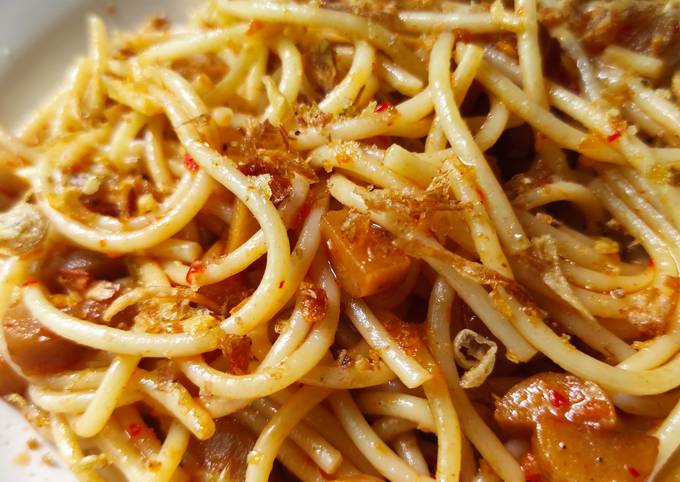 Resep Spaghetti Sambal Bawang yang Lezat
