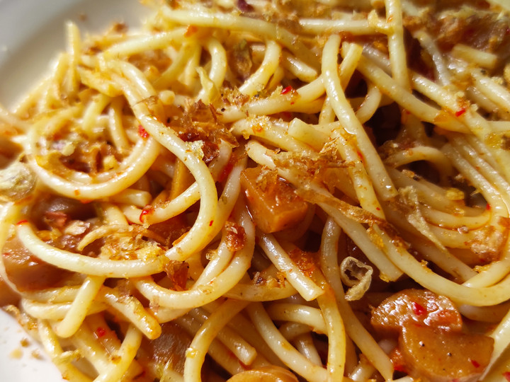 Resep Spaghetti Sambal Bawang yang Lezat