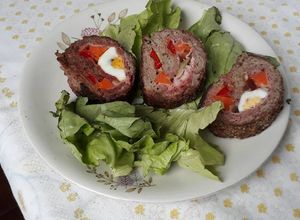 Una foto de Rollo de carne relleno