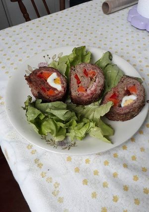 Una foto de Rollo de carne relleno
