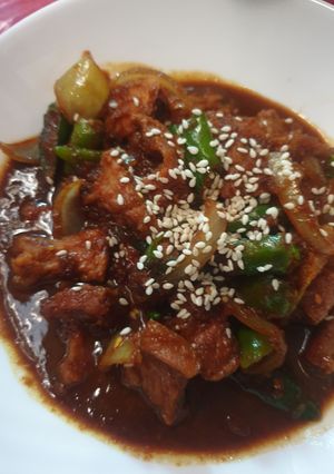 Foto resep Daging cabai hijau