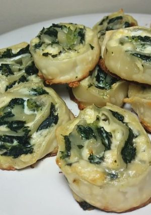 Una foto de Rolls de acelga y queso