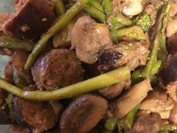 Easy Way Make Sausage, Mushroom, Asparagus Delight the So Delicious Perfect