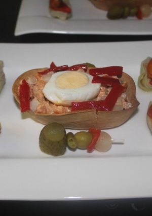 Una foto de Ensaladilla en barquita