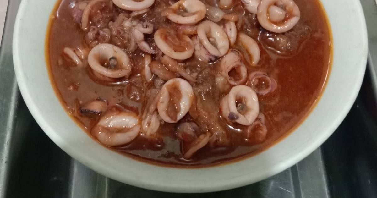 Resep Cumi bumbu asam manis oleh Bunda Syahira - Cookpad