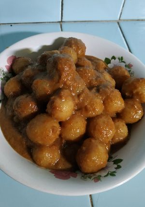 Foto resep Cilok isi bumbu kacang ngajelegur