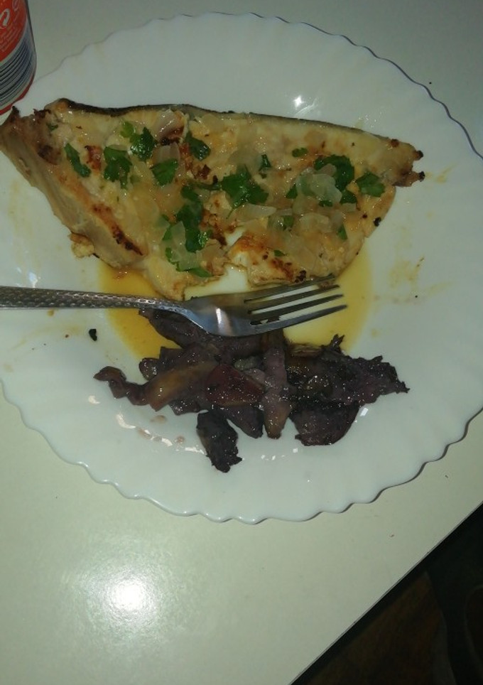 Una foto de Emperador en salsa verde