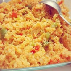 A picture of Mexican Rice.