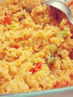 A picture of Mexican Rice.