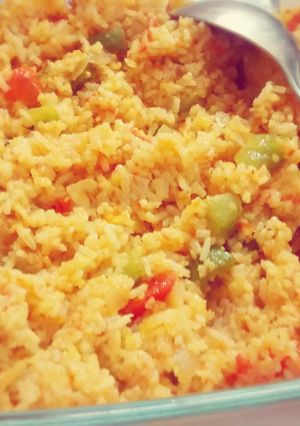A picture of Mexican Rice.