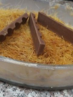 صورة لوصفة تشيز كنافة بالكيندر 😋😋