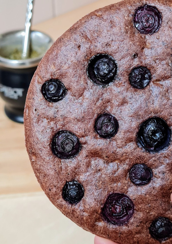 Una foto de Mega cookie con harina de coco "low carb" sin azúcar ni edulcorante ni balanza con opción mug cake