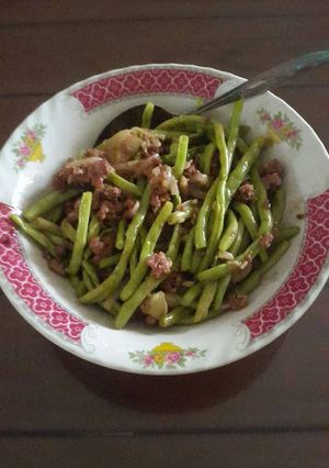 Foto resep Cah baby buncis daging sapi cincang