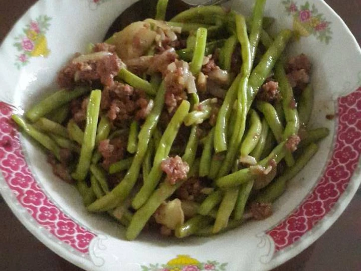 Langkah Mudah untuk Membikin Resep  Cah baby buncis daging sapi cincang yang Bikin Ngiler, Enak Banget