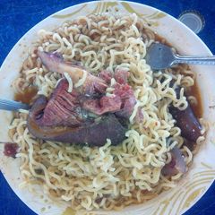 Cow (ox)tail noddle pepper soup A picture of Cow (ox)tail noddle pepper soup.