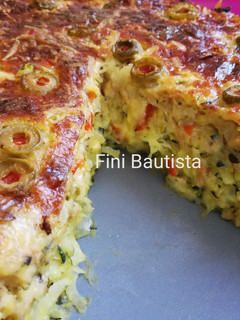 Una foto de Pastel de calabacín y atún