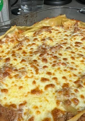 Una foto de Lasaña de Boloñesa