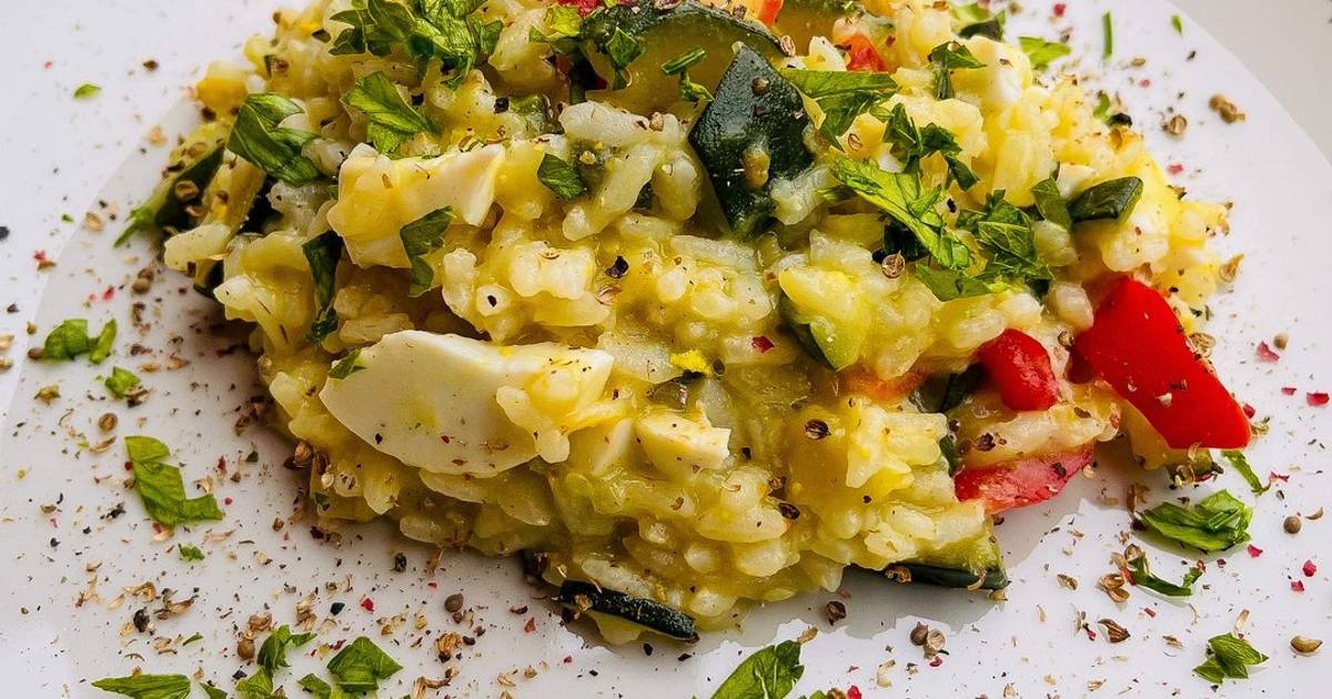 Ricetta Risotto Alle Zucchine E Uova Di Saverio Costantini Cookpad