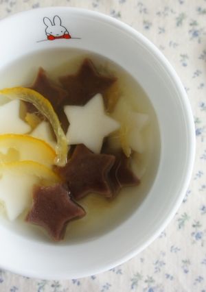 柚子茶星星湯圓 的食譜成品照片
