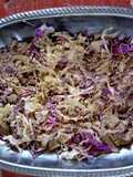 Ensalada dos repollos con dressing novedoso