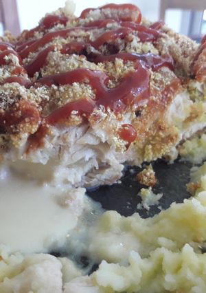 Una foto de Suprema rellena de pollo sin tacc