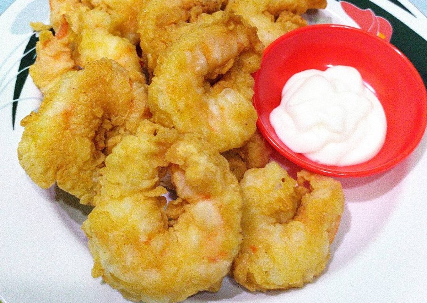 Udang goreng tepung simple sederhana