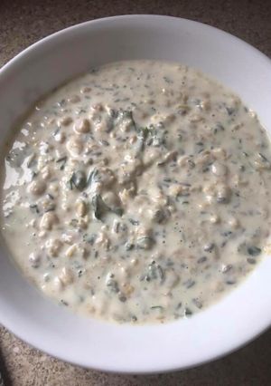 A picture of Chana daal raita (split gram peas).