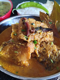 A picture of Masala fish curry.