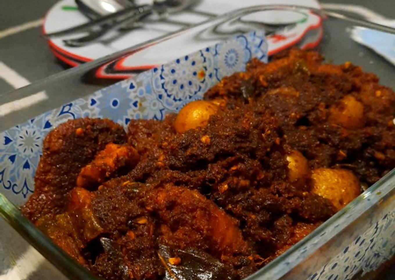Rendang Sandung Lamur & Kentang Kecil
