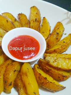 Foto resep 2. Potato wedges ala jusee