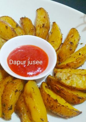 Foto resep 2. Potato wedges ala jusee