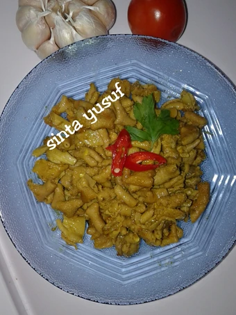Cara Gampang Membikin Resep Usus bumbu kuning yang Lezat Anti Ribet, Uenak Banget