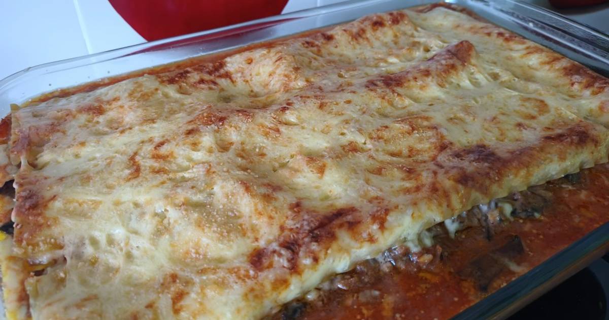 Pesimista encuesta Brillante Lasagna Bolonesa en Horno de Aire Receta de Aliosha- Cookpad