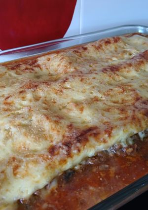 Una foto de Lasagna Bolonesa en Horno de Aire