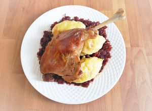 Sült libacomb recept fotója