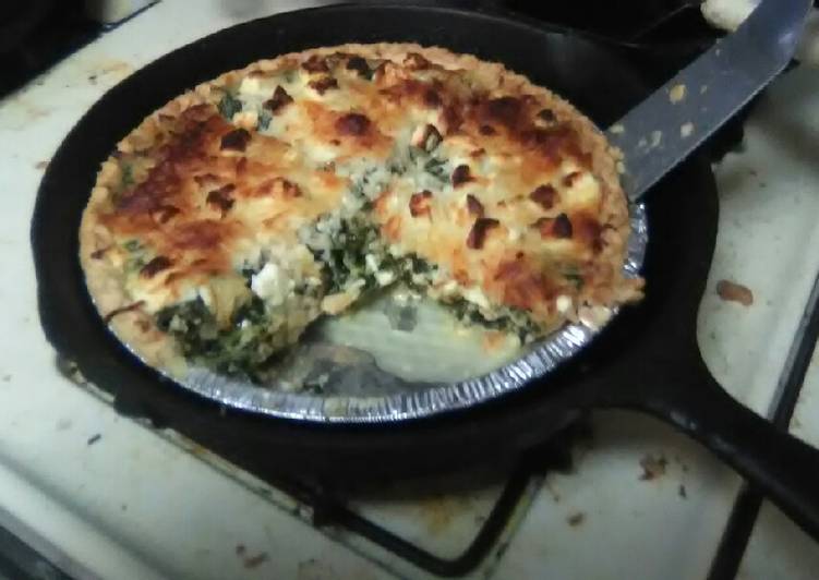 Cheesy Chicken and Spinach Pie Cheesy Chicken and Spinach Pie