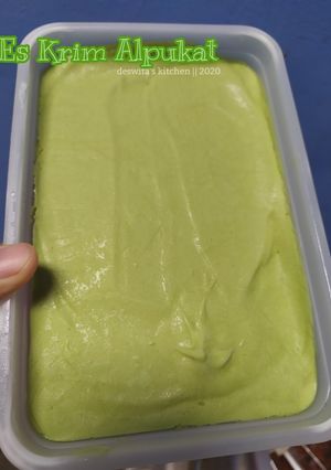 Foto resep Es krim alpukat