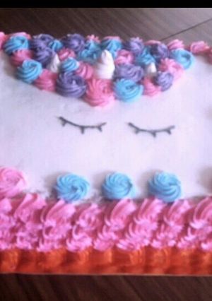 Una foto de Torta de unicornio 🦄