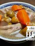 Chestnut, chicken feet & Carrot Soup