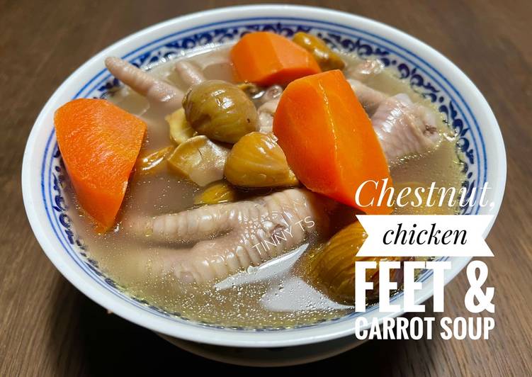 Resep Chestnut, chicken feet &amp; Carrot Soup Anti Gagal