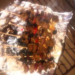 A picture of Beef skewers.
