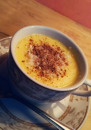 صورة لوصفة مشروب كاسترد ساخن