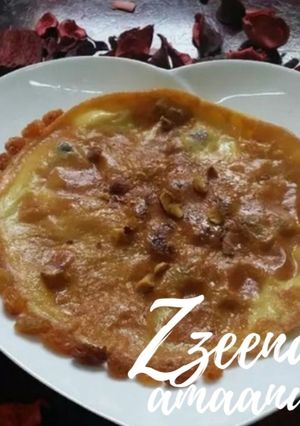 A picture of Hyderabadi Shomlette with Dry Fruits.