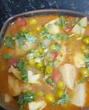 Aloo - matar subji | potato - green peas vegetable
